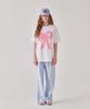 RONRON Back Heart Stitch Pocket Banding Pants Soft Blue