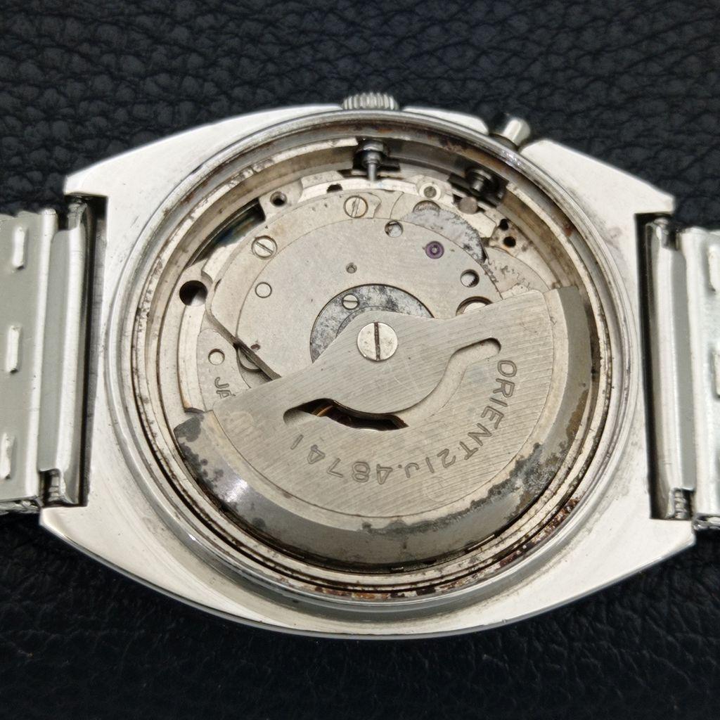 ORIENT CRYSTAL AUTOMATIC 48741 JAPAN MENS VINTAGE ORIGINAL DIAL WATCH a704987-1