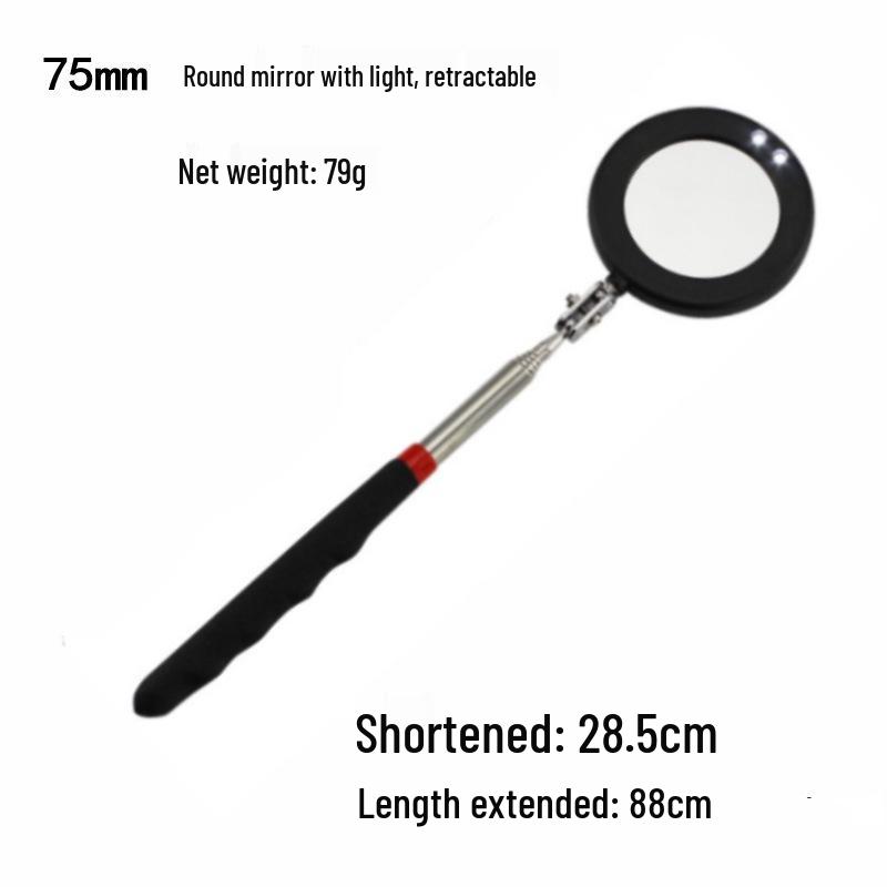 Magnetic Pickup Tool with Light & Inspection Mirror for Auto Repair