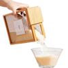 Rice Storage Wood Acrylic Food Dispenser Clear Moisture-Resistant Container With Slide Cover For Kitchen Cereal Dry Goods Rice