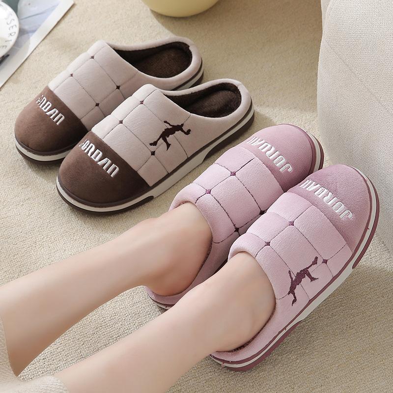 Парные плюшевые тапочки из хлопка для мужчин и женщин — фото 3