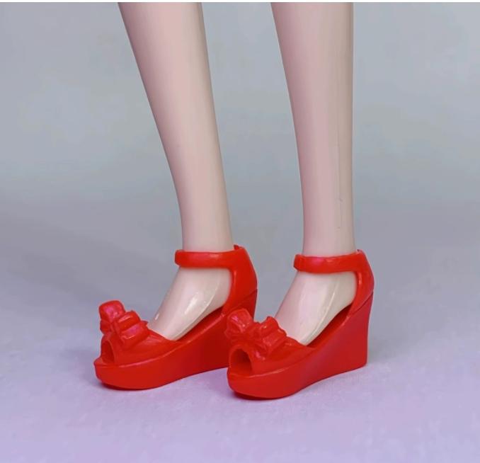 1/6 Puppenschuhe Plateau Schleifenschuhe 30cm Puppendekorationen Mädchensammlung Spielzeug DIY Spielpuppen Zubehör Schuhe