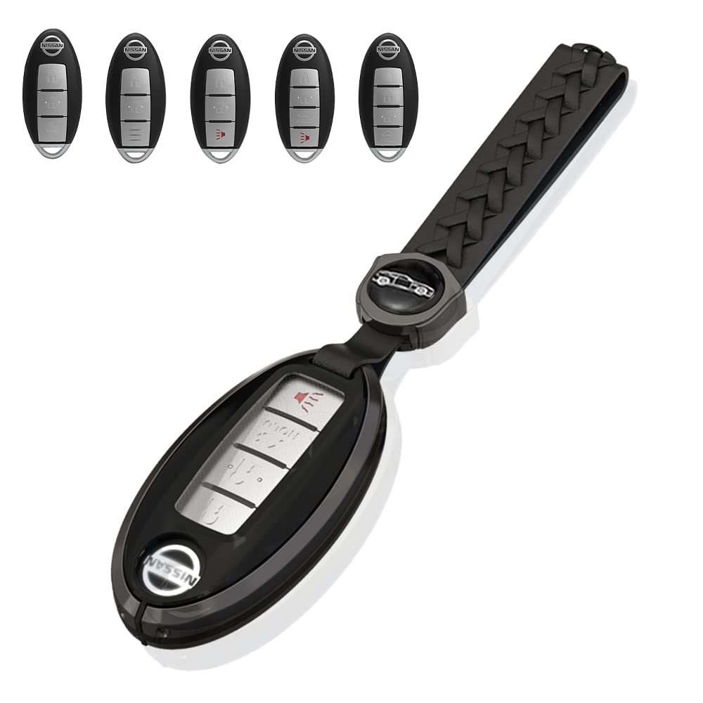 [MDee] Nissan Key Case Assembly Type Key Case Metal + Metal + TPU (A)/black