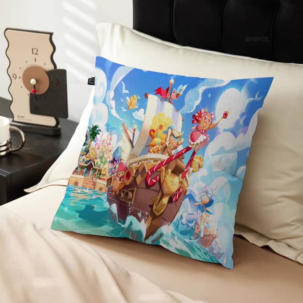 Game C-Cookierun Kingdoms Pillow Cushion Cover Pillowcase Living Room Sofa Home Decor