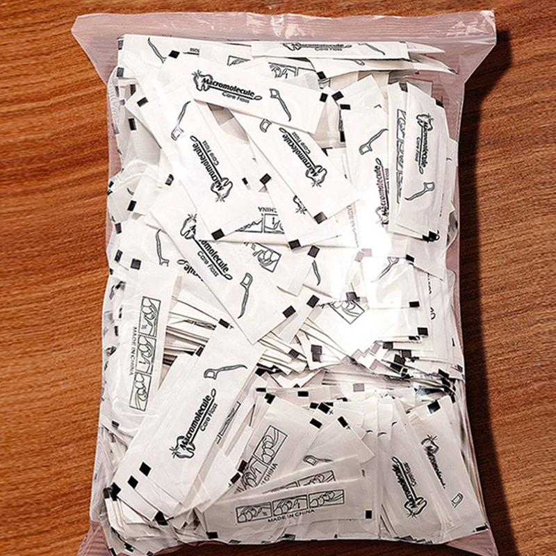 100Pcs Dental Floss Toothpick Disposable Dental Floss Sticks Hotel Travel Family Dental Floss With Toothpick