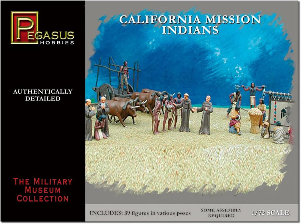 Pegasus Hobby 1/72 Scale Priest and Native American Plastic Model PH7051