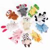 5PCS Cute Infant Playthings Cartoon Animal Hand Finger Puppets Pretend Playing Plush Dolls Parent-child Games Props Funny Gifts Ideal for Kids