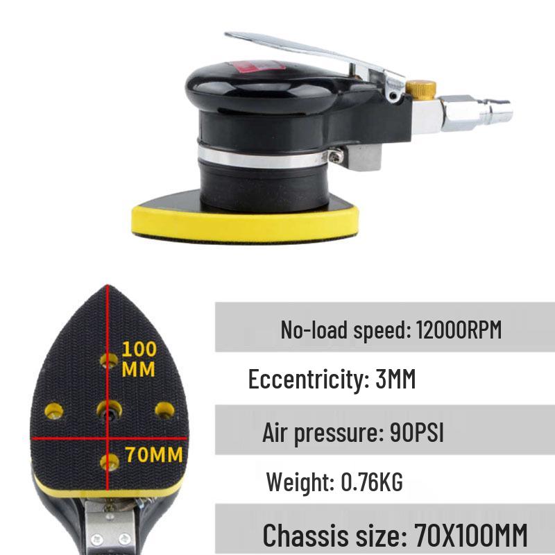 Triangular Square Vibrating Pneumatic Sander for Small Household and Car Use