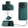 For OnePlus Ace 5 5G/OnePlus Ace 5 Pro 5G/OnePlus 13R 5G Case Card Holder Kickstand Skin-Touch Phone Cover with Wrist Strap