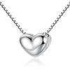 Peach Love Heart-shaped Necklace for Women, Japanese and Korean Simple and Fashionable Temperament Short Pendant Clavicle Chain Neck and Neck Chain