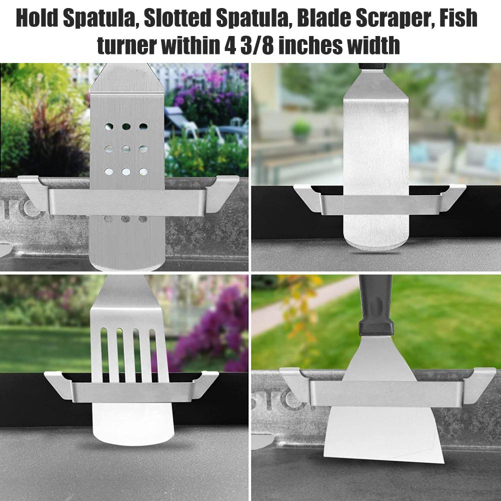 Stainless Steel Utensil Rest Spatula Holder Barbecue Tool for Chef Grill Accessories