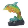 Animal Table Lamp Retro USB Plug In Decorative Resin Dolphin Shape Desk LED Night Light for Bedroom Living Room