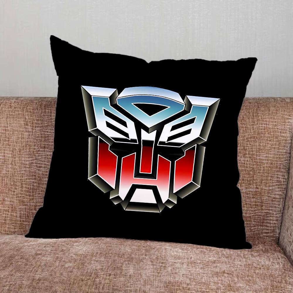 LOGO T-Transformers COOL  Pillow Case For Home Bedroom Car Office Decoration Living Room Sofa Cushion Cover Suitable