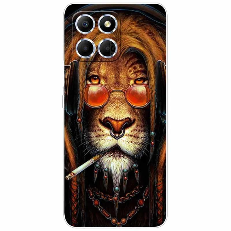 Soft Case For Honor X6 2022 Covers Para Silicon Print Marble TPU Clear Phone Coque for Huawei Honor X6 4G Transparent Bumper X 6