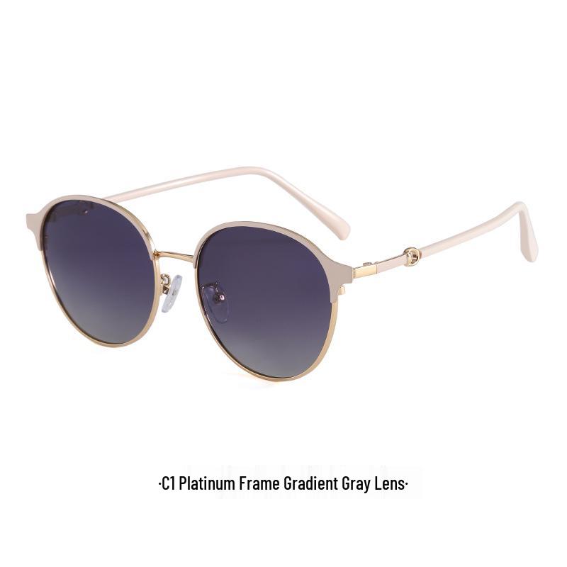 Women s Retro Small Round Polarized Sunglasses - UV Protection, Trendy Beach Style