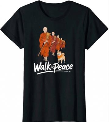 Walk for Peace Zen Buddhists Monks Aloka Dog Unisex T Shirt