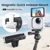 AMAGISN For Insta360 Go Ultra Action Camera Plastic + Stainless Steel Magnetic Quick Release Mount Shockproof Bracket