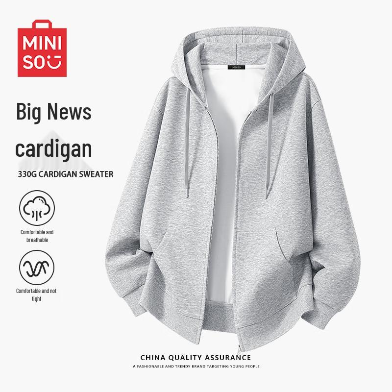 

MINISO Мужской кардиган с капюшоном 2XL