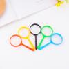Plastic Mini Magnifying Glass Children's Toys Learning Education Handheld Magnifier Portable Loupe Reading Lens Kids Inspection