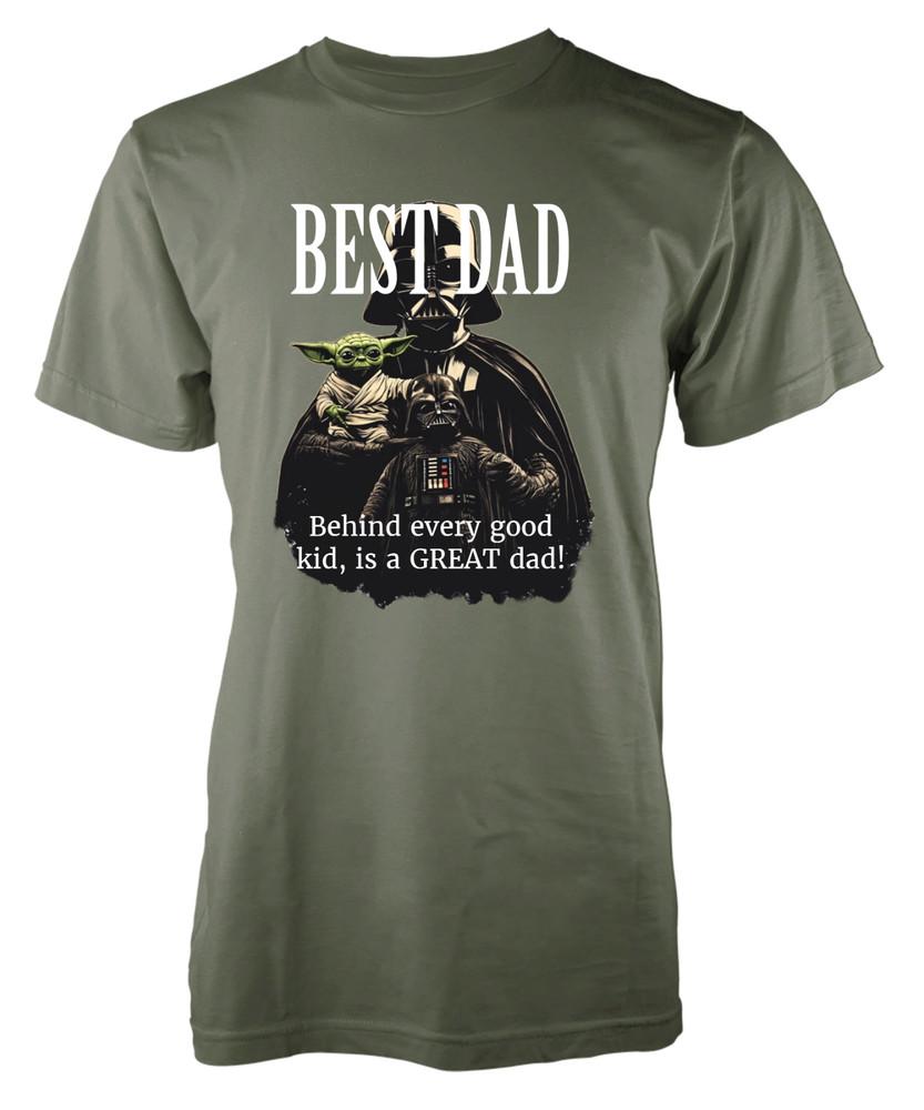 Best Dad T-Shirt | Darth Vader Star Wars Fathers Day Personalised Gift Tee