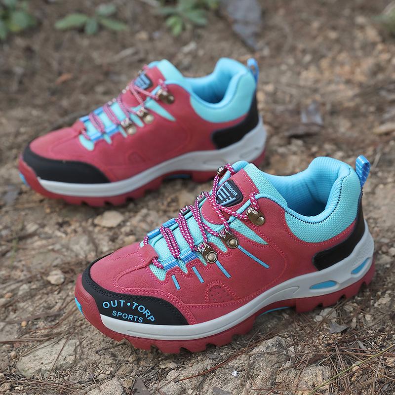 Autumn and winter new non-slip outdoor shoes large size hiking shoes men's and women's shoes sports shoes