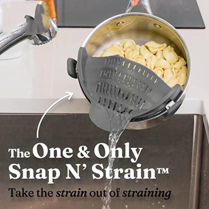 Pan Filter and Pasta Filter – Adjustable Silicone Clip-on Filter