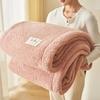 Modern Simple A-class Mother And Baby Grade Half Flannel Blanket All Season Universal Double-faced Thick Warm Office Nap Blanket