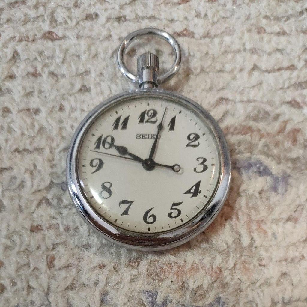 Used Nagoya Rinkai High Speed Railway Aonami Line Pocket Watch Railway Clock Working Item