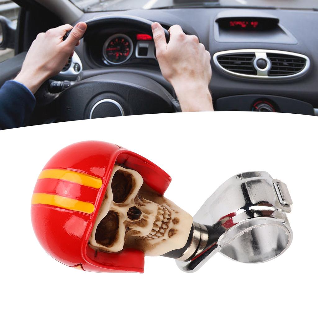 Skull Stee  Wheel Suicide Knob Car Power Handle   for Trucks Tractors Boats