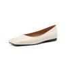 Fashion New Spring Sheepskin Women Shoes Square Toe Women Pumps Ballet Shoes for Women Zapatos De Mujer Concise Low Heels Ladies Shoes