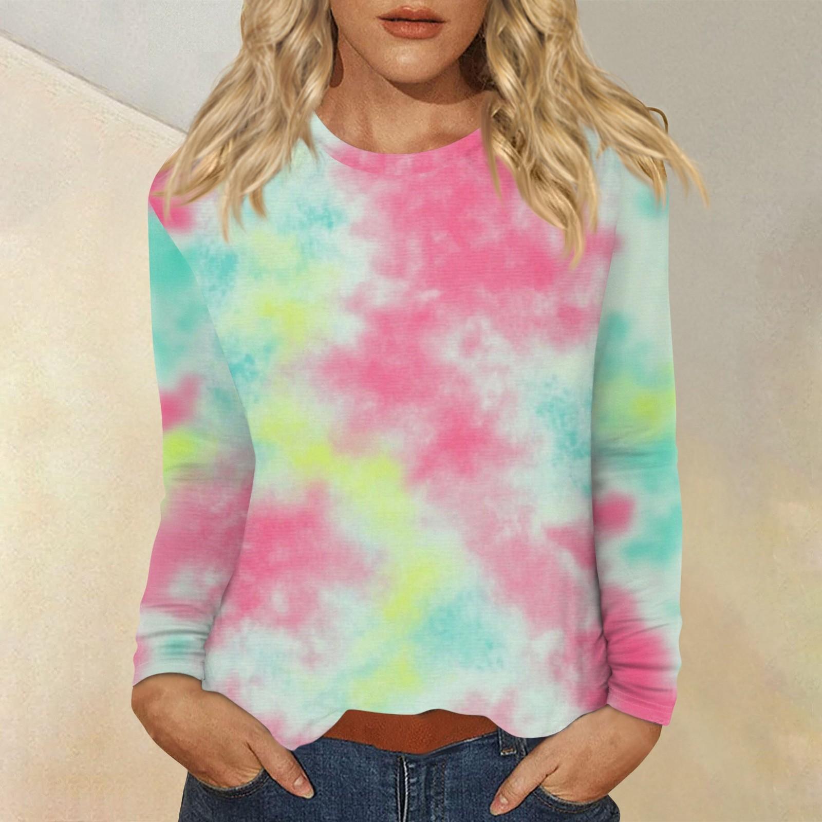 

Женский повседневный топ с длинным рукавом и принтом, с круглым вырезом M