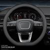 Universal PU Leather Car Steering Wheel Covers Without Inner Ring Suitable for 14.5-15 37-38cm Car Interior Supplies Accessories