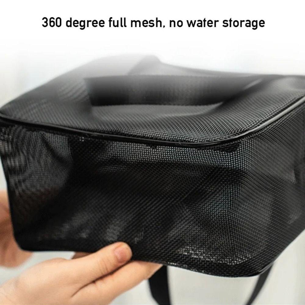 Quick Dry Mesh Shower Bag Portable Tote Bag Lightweight Cosmetic Organizer Case  Fitness