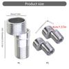 2 Pezzi Base Angolata Regolabile a 360 Gradi Acciaio Inossidabile Adattatore Rubinetto Doccia Piedini Curvi per Cucina e Bagno