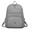 Solid Color Backpack Women's Multi-Layer Pocket Water-Repellent Nylon Backpack