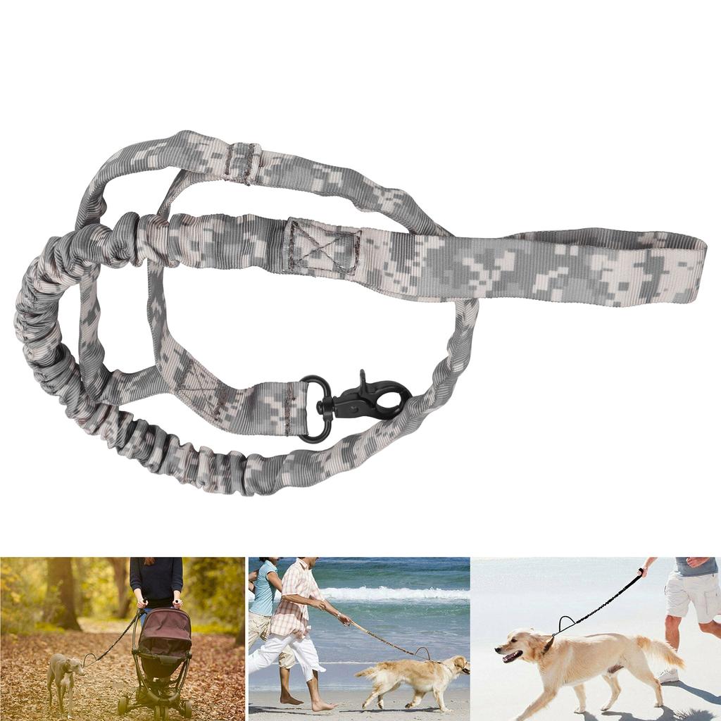 Outdoor Camouflage Tactics Dog Leash 100D Nylon Chain Safety Rope for Large Dogs Running Walking
