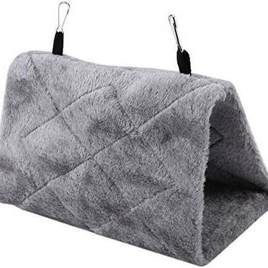 Triangular Bird Nest Flannel Pet Bed - Warm Winter Cotton Nest Supplies