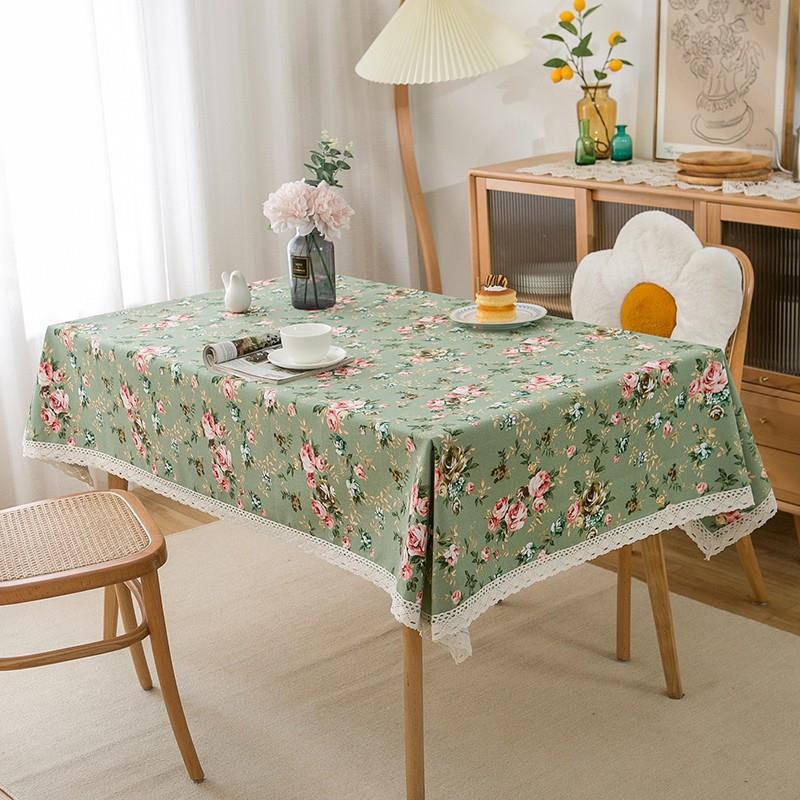 

Скатерть из хлопка и льна с цветочным рисунком в стиле кантри 150x240cm