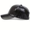 PU leather hat, spring and autumn models, middle-aged and elderly men's and women's baseball caps, hot-selling thermal shade peaked caps