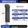CNC SER2020K16 2525M22 External Threading Tool Holder - Shock-Resistant Lathe Tool for External Diameter Clamping
