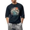 Men'S Round Neck Three-Quarters Sleeve Top Casual Fashion T-Shirt