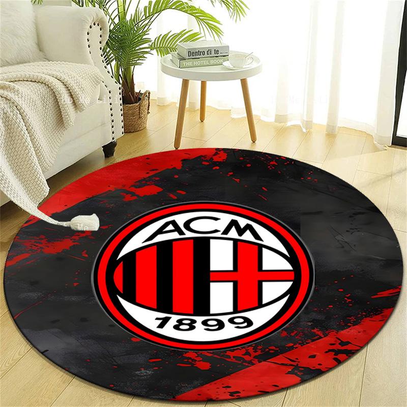 1pc Football Team (73) Design Printed Area Round Carpet for Bedroom Living Room Home Decor Rugs Mat Non Slip Mat Rug for Bedside