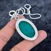 Green Onyx Gemstone Handmade 925 Sterling Silver Jewelry Pendant 2.17" M-2950