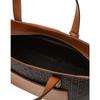 Daks Brown Barnet Dd Pattern Leather Mix Modern Tote Bag