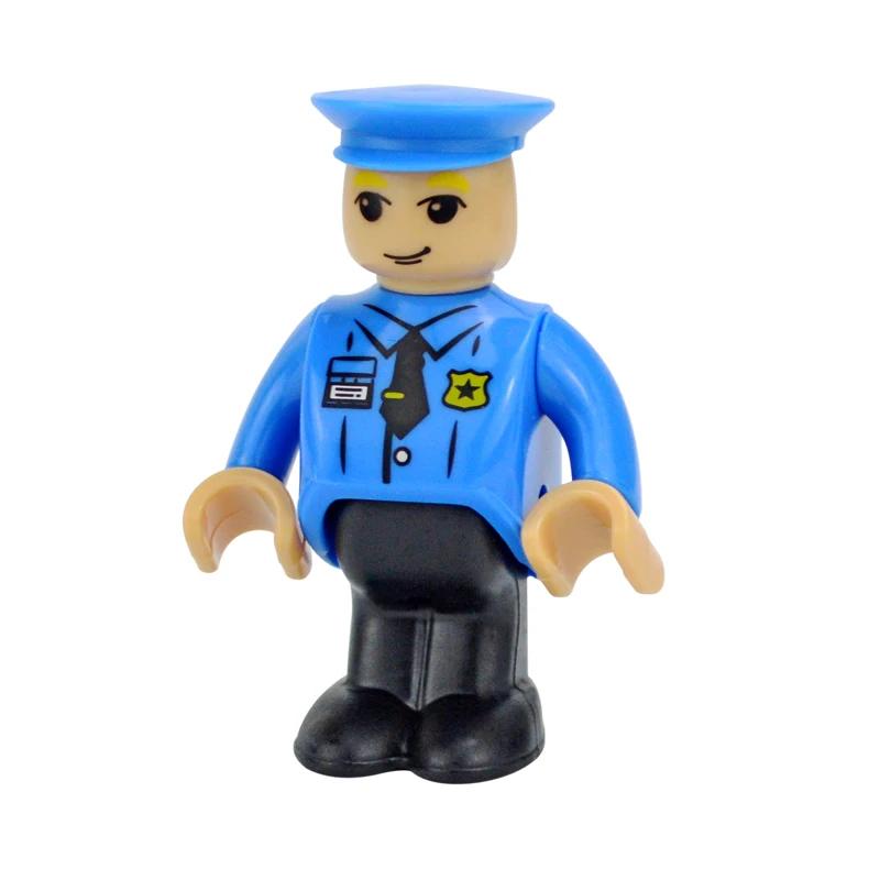 Toutes Sortes de Petits Personnages Poupées Hommes Accessoires pour Train en Bois Famille Ouvrier Police Médecin Figurines Convient Pour Biro Jouets en Bois