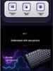 Customized K81 Three-Mode Color-Blocked Wired Gaming Mechanical Keyboard with Side-Engraved Keys
