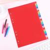 A-Z Dividers for 3 Ring Binder 21 Tab Plastic Binder Dividers with Tabs Multicolor Binder Tab Dividers Alphabet Index Divider for 2/3/4/11 Ring
