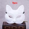 1/2/3-10 Stück Maskenball Katzenmaske Leere Maske Katze DIY Maske Tier Halbmaske Bemalbare Leere Maske Party Cosplay Zubehör