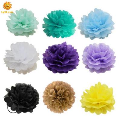 Bola de Flores de Papel Decorativa Europeia e Americana de 10 polegadas 25 cm Guirlanda Feita à Mão Para Vestir Casamento Reunião de Aniversário