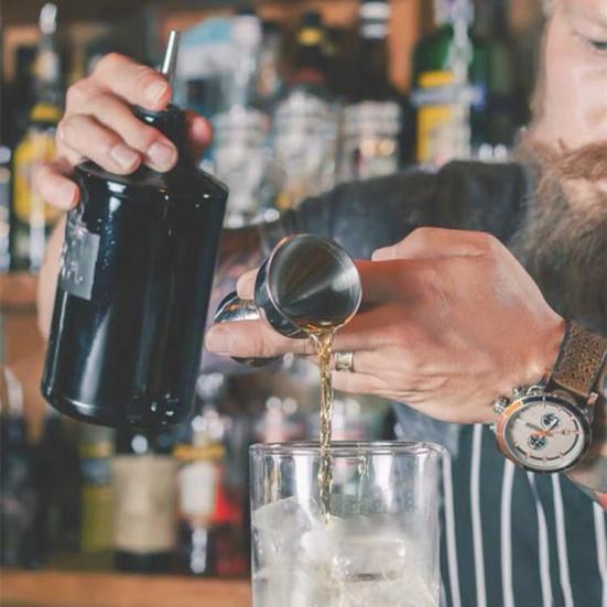 Wine Measuring Cup Stainless Steel Cocktail Measuring Jigger with Scale Wine Pouring Tool for Kitchen Bar